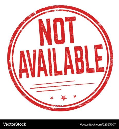 Not avaible