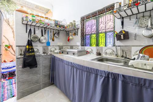 Kitchen, Atlas Suite Riad 3 Bedrooms near Marrakech in Ait Ourir