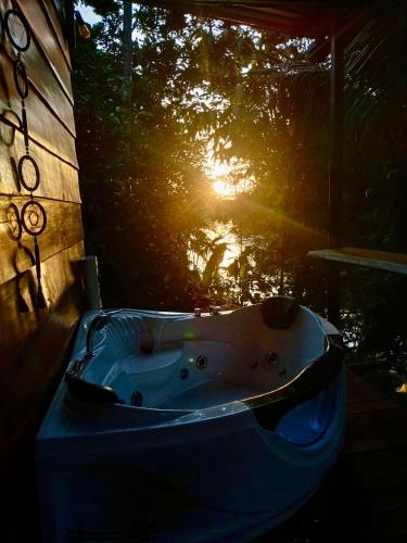 Balkons/terase, Cabaña Río San Carlos Ecolodge (Cabana Rio San Carlos Ecolodge) in Boca Tapada