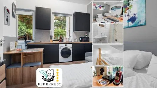 Komfortables Studio in Köln-Ehrenfeld, Küche, Vollausstattung, Netflix, 1 Min zur U-Bahn, 10 Min zum Neumarkt in Köln, Deutschland