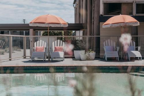 View, The Black Dolphin Motel in Merimbula