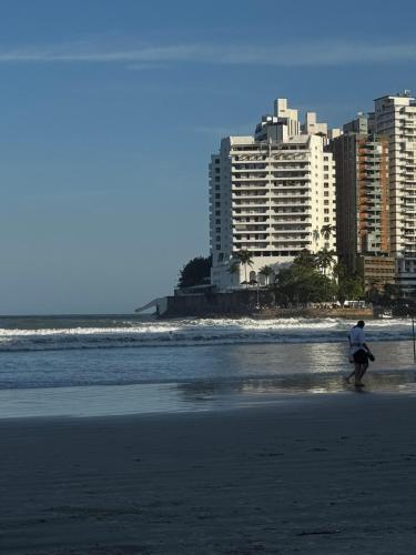 Asturias Tombo Beach next to Bakery and Market in Vila Luis Antonio