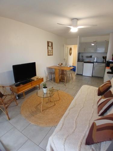 Cosy Rez jardin 1 chambre plage parking wifi in Saint Mandrier Sur Mer