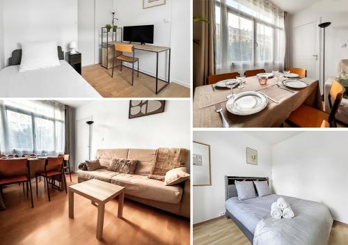 Appartement proche Paris, parking, centre-ville in Шатільйон