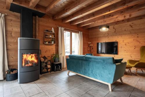 Chalet Veyrier, 900m du pied des pistes de ski in Abrī