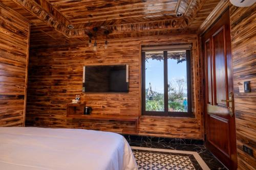 Chambre double, vue sur le jardin