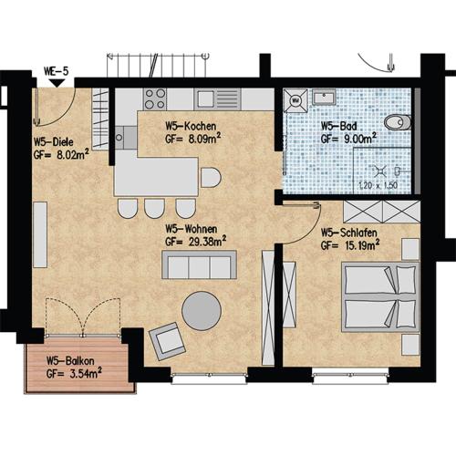 2 Zimmer Apartment in 林巴赫-奧伯弗羅納