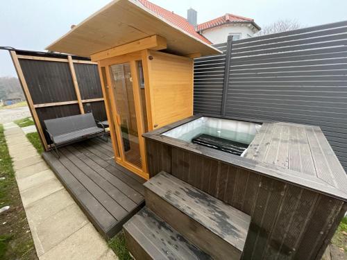 Sauna, Tiny Haus #4 - Ruhe & Wellness mit Sauna und Tiny Pool in Hülben