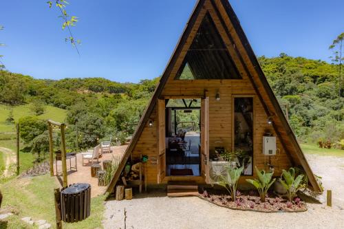 Viesnīcas āriene, Chale Alcantara Jacuzzi, Lareira e Deck com Vista in São Pedro De Alcântara