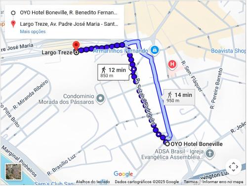 Hotel Boneville Santo Amaro - 850 m do Metrô Largo Treze - Promoção Ano Novo Com 60 OFF (Hotel Boneville Santo Amaro - 850 m do Metro Largo Treze - Promocao Ano Novo Com 60 OFF) in São Paulo