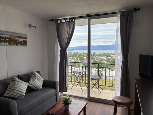 Depaeramento en Villarrica, vista al lago y volcán