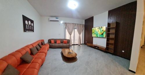 Delt lounge/TV-område, Villa 4 chambres 5 salles de bain wifi Ngaparou in Ngaparou