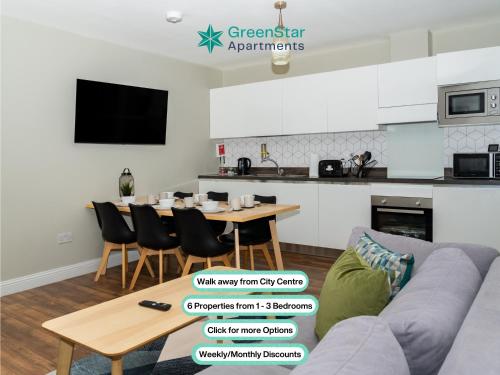 GreenStar Apartments - Short Walk Away Into Dundee City Centre - Next To Abertay University - Perfect For Your Short or Long Stays - Weekly & Monthly Offers For Your Longer Stays - CLICK FOR OPTIONS - 6 PROPERTIES AVAILABLE FROM 1 TO 3 BEDROOMS