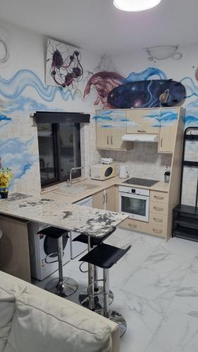 廚房, #Pissouri #Писсури 1+1bed in 皮蘇里