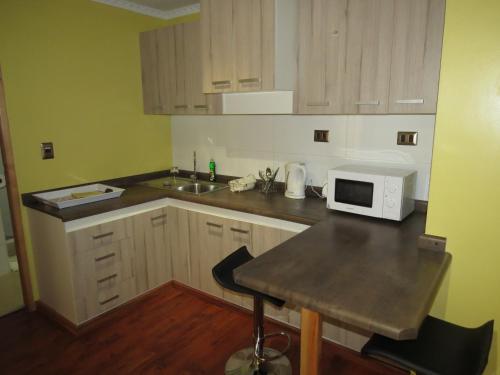 keuken, Apart Hotel Uman in Concepcion