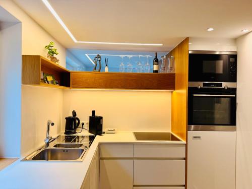 bucătărie, Moderne Ferienwohnung im Herzen von Wolfurt in Wolfurt