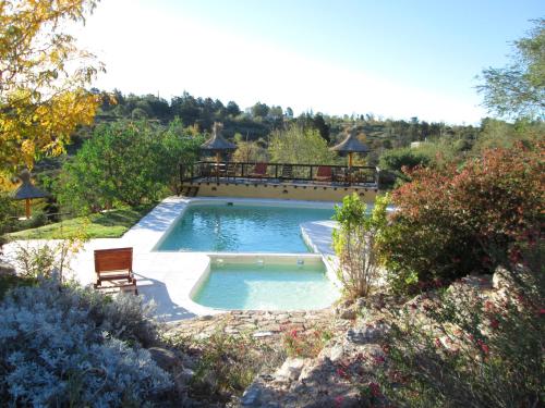 Peldbaseins, Cabanas Ojos del Viento in Villa Giardino