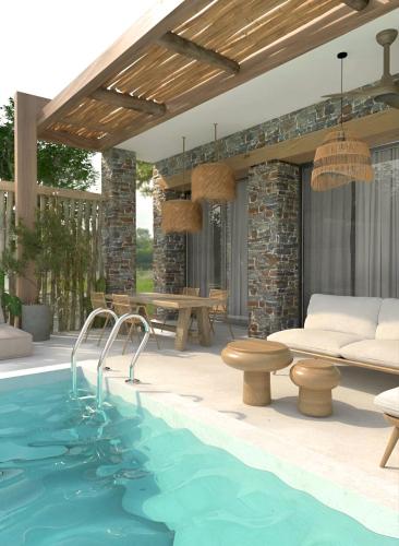 Aelos Villa Private Pool gîte à louer Ákra Váyia