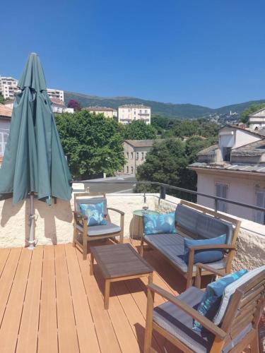 T2 Vue mer et Ile d'Elbe - Location saisonnière - Bastia