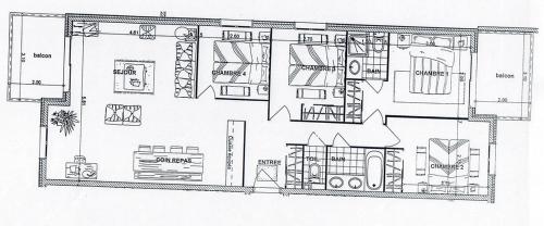 Tignes-8-10 personnes-4 chambres-parking in ティニュ