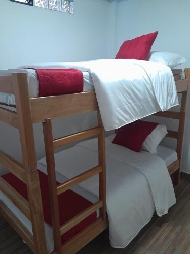 1 double bed, 1 bunk bed, 1 sofa bed