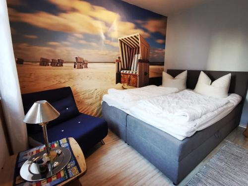 ruhige 3-Raum-Wohnung "BODDENBLICK" mit Balkon und Terrasse in Zingst