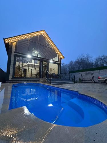 Peldbaseins, Sultan Villas A-Frame in Quba in Chilegir