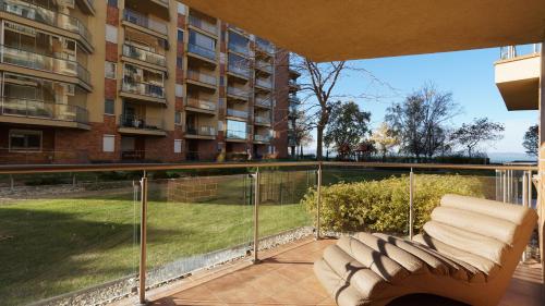 balkon/terras, Galerius Golden Beach Apartment in Siófok