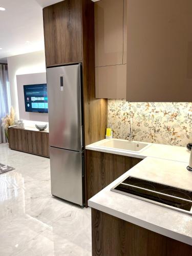 virtuve, Iris Apartment II Livadeia in Livadia (Voiotia)