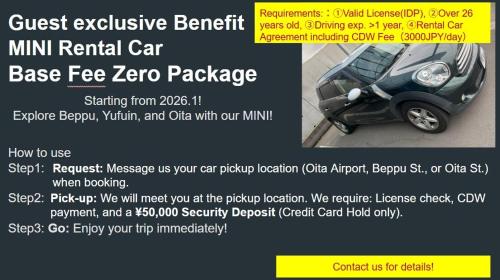 Entire house for rent in Beppu with a dog run