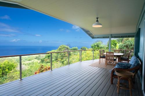 Erkély/terasz, Kona Farm Stay, Ocean and Sunset Views in Honalo (HI)