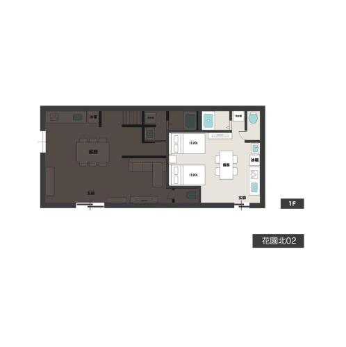 全新裝潢Kees Cozy Home 花園北02 日本製床墊 花園町車站2分鐘 直達梅田 難波