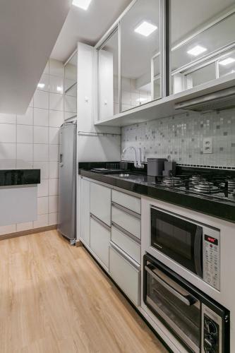 廚房, Apartamento aconchegante no Itacorubi HG3860 in 伊塔科魯比