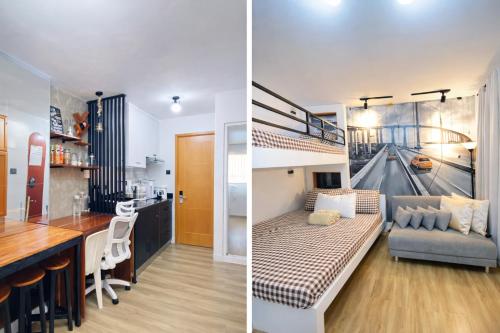 Antara-QueenBed-Balcony-HotShower-WorkStation-WashingMachine-FullKitchen – khách sạn tại Thành phố Talisay