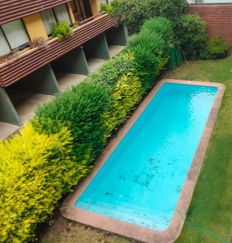 Departamento Pucón, Piscina y vistas