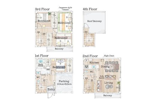 Spacious Family Home Sleeps 13 Near USJ & Osaka Station