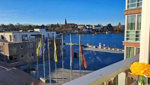 Apartment 28, Blickrichtung InnenstadtBinnenhafen in Eckernförde, Deutschland
