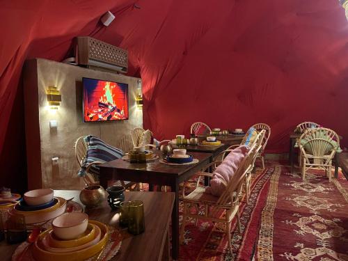 Restorāns, Agafay Ecolodge in Ahmed Salem