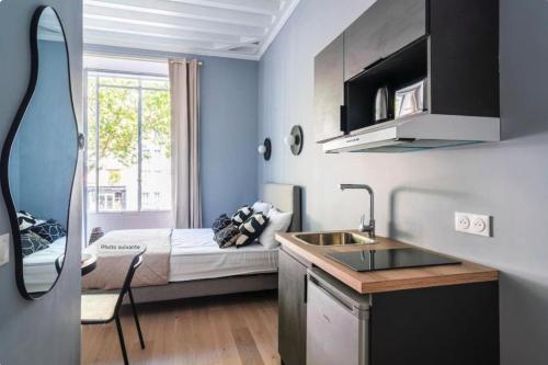 Bright, air-conditioned studio in Paris 17