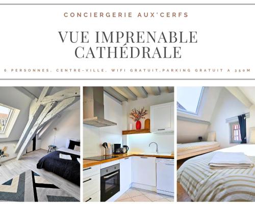 Aux'Cerfs - Vue imprenable Cathédrale - Location saisonnière - Auxerre