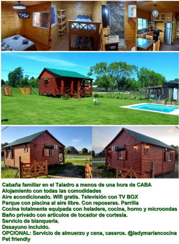 Cabaña totalmente equipada para 4 o 5 pers con piscina privada (Cabana totalmente equipada para 4 o 5 pers con piscina privada) in Canuelas