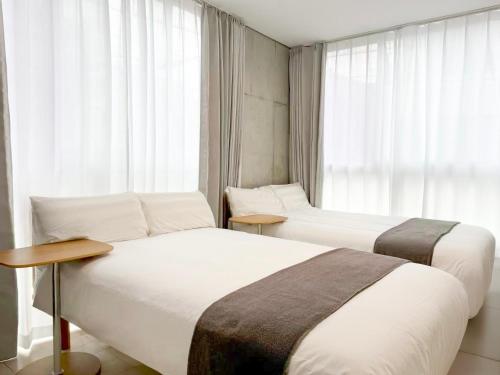 201Room,7-minute walk from Uguisudani Station located on the 2nd floor of an apartment-style building Twin room No elevator