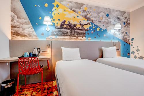 2 twin beds