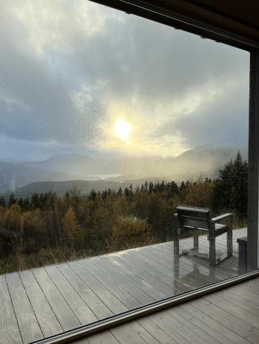 Viesnīcas āriene, Designer Cabin With Mountain Views In Valdres in Vevle