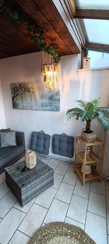 Balkons/terase, Ferienwohnung Urlaubszeit in Illingen (Saarland)