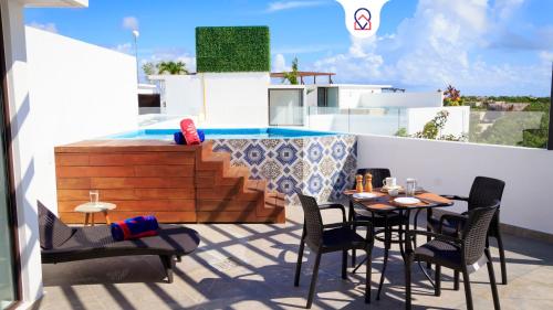 Penthouse with Private Jacuzzi in Tulum, 3 Bedrooms