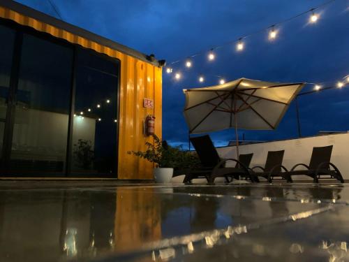 Balkong/terasse, Container Inn Hotel Aeropuerto in Puerto Vallarta