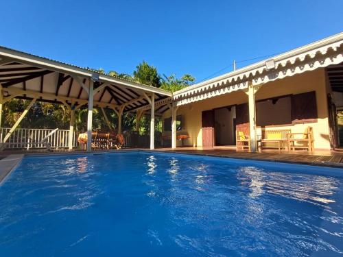 Uitzicht, Villa Petitparadis in Le Carbet