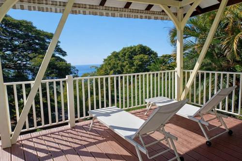 balkon/terras, Villa Petitparadis in Le Carbet