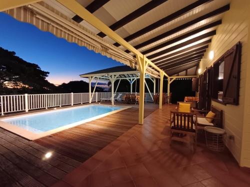 balkon/terras, Villa Petitparadis in Le Carbet